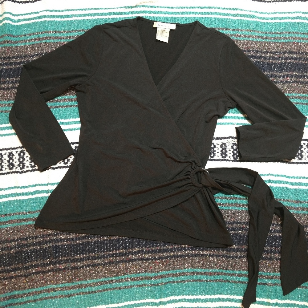 Womens Nine West Tie Front Top